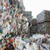 How can the construction industry support plastic ban by reusing plastic waste?