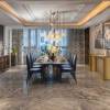 An elegant dining room by A Square Designs