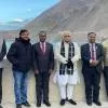 Power Minister Reviews RE Efforts at NHPC's Nimoo Bazgo Power Station