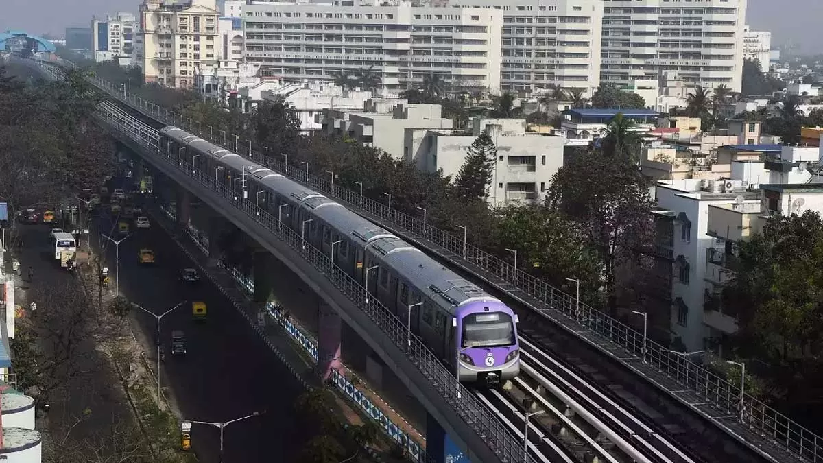 Structural Work Completed for Gour Kishor Ghosh Metro Station