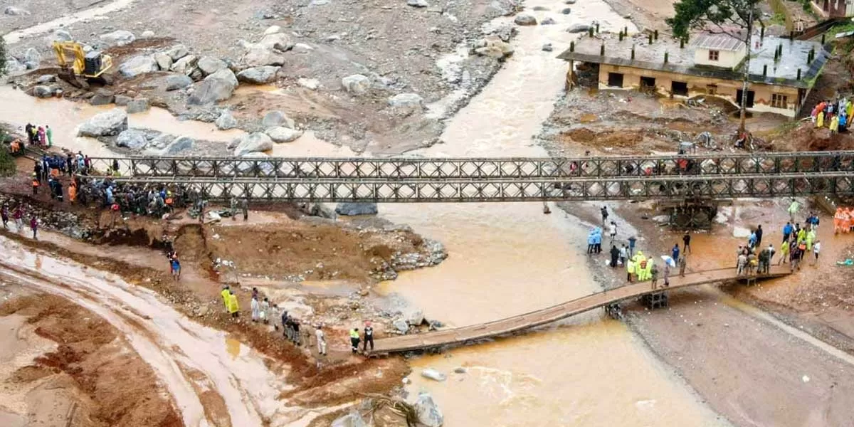 Army Builds 120-Foot Bailey Bridge in Wayanad in 31 Hours