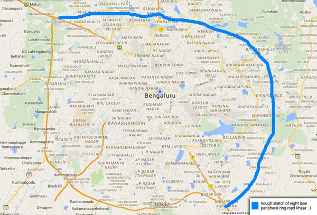 BDA tenders 74 km Peripheral Ring Road to ease Bengaluru traffic