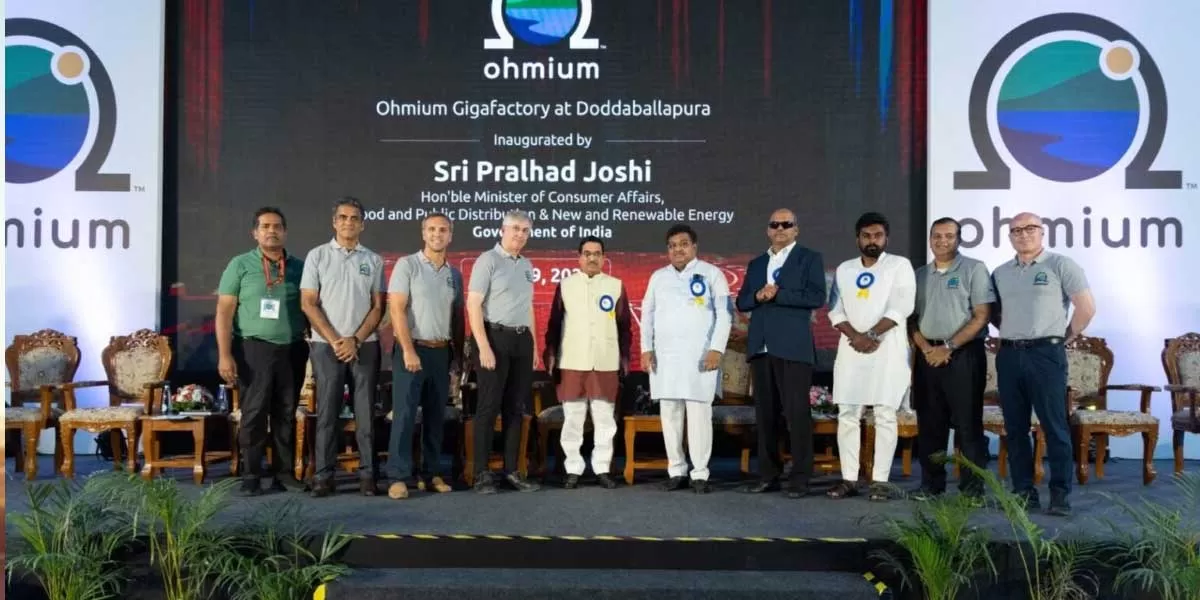 Ohmium Launches Rs.20 Bn Green Hydrogen Gigafactory in India