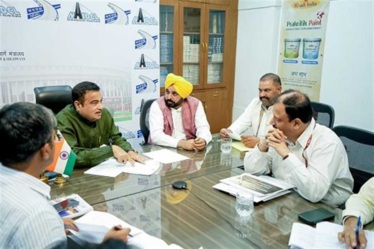 Mann urges Gadkari for early finishing of Jalandhar-Hoshiarpur highway