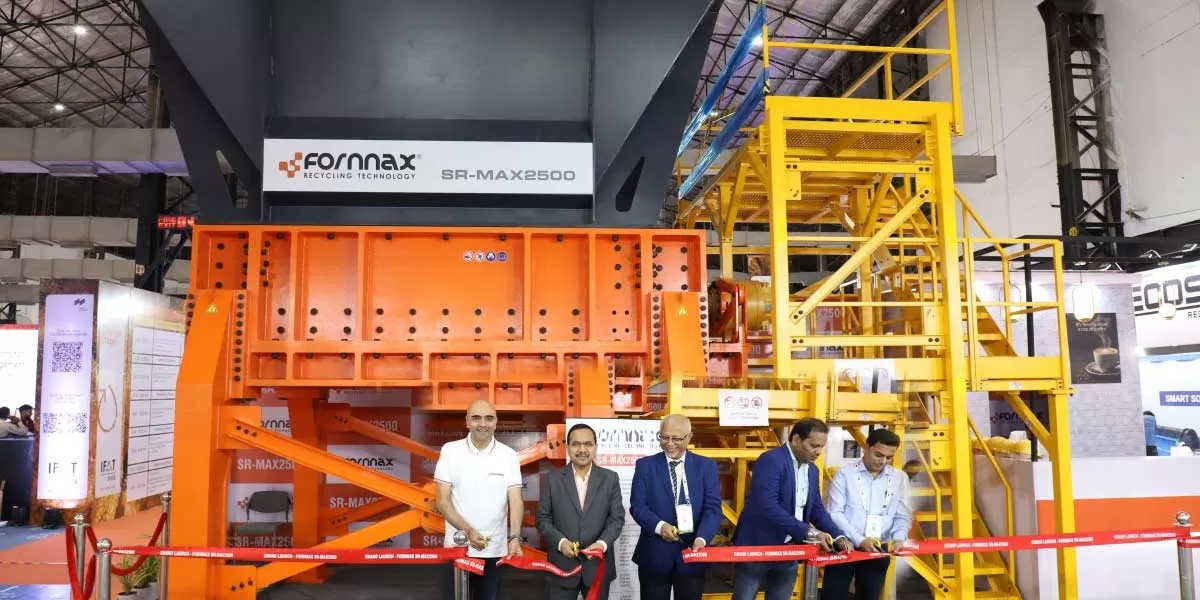 FORNNAX launches SR-MAX2500 primary shredder at IFAT India 2024