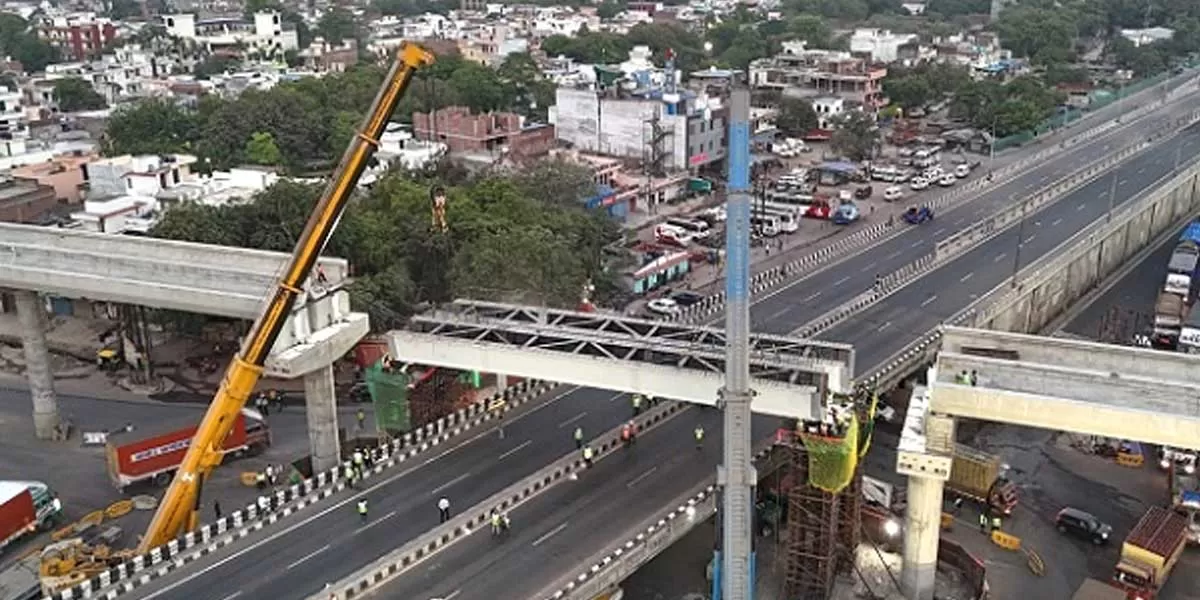 Construction begins on Naubasta flyover steel spans