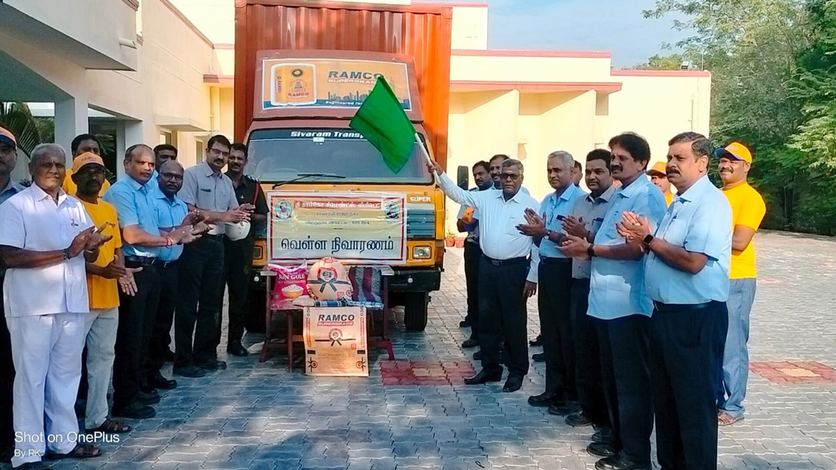 Ramco Cements' flood relief measures in Thoothukudi district 