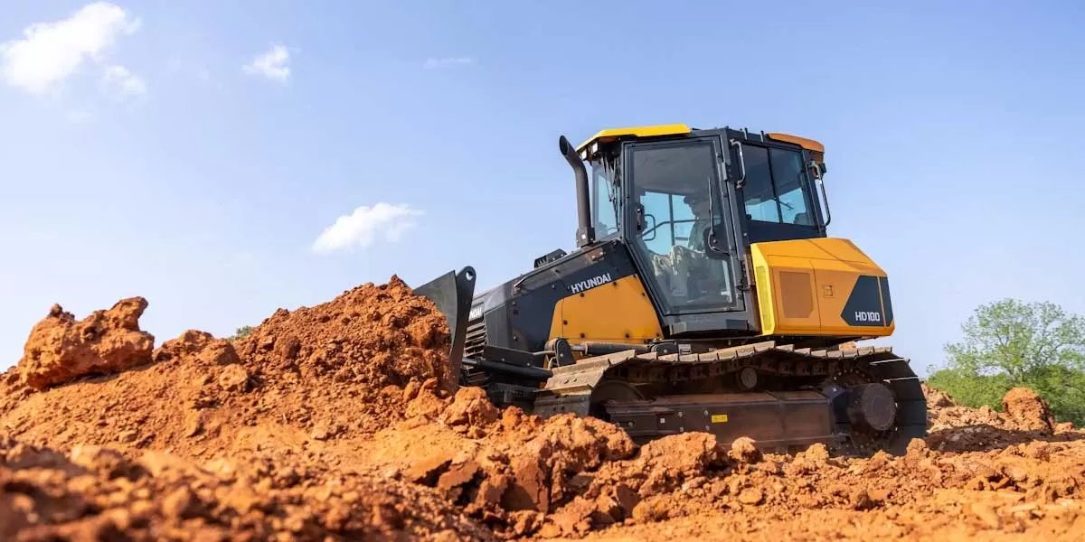 Hyundai enters the dozer market with the HD100