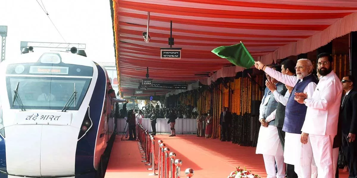 PM Modi flags off six new Vande Bharat trains from Tatanagar