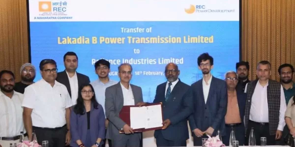 RECPDCL Handovers Lakadia B Power Transmission SPV to ReliancE