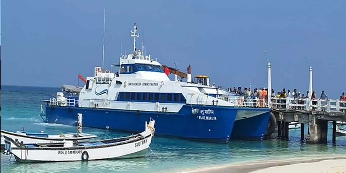 First-ever high-speed craft vessel berths in Lakshadweep