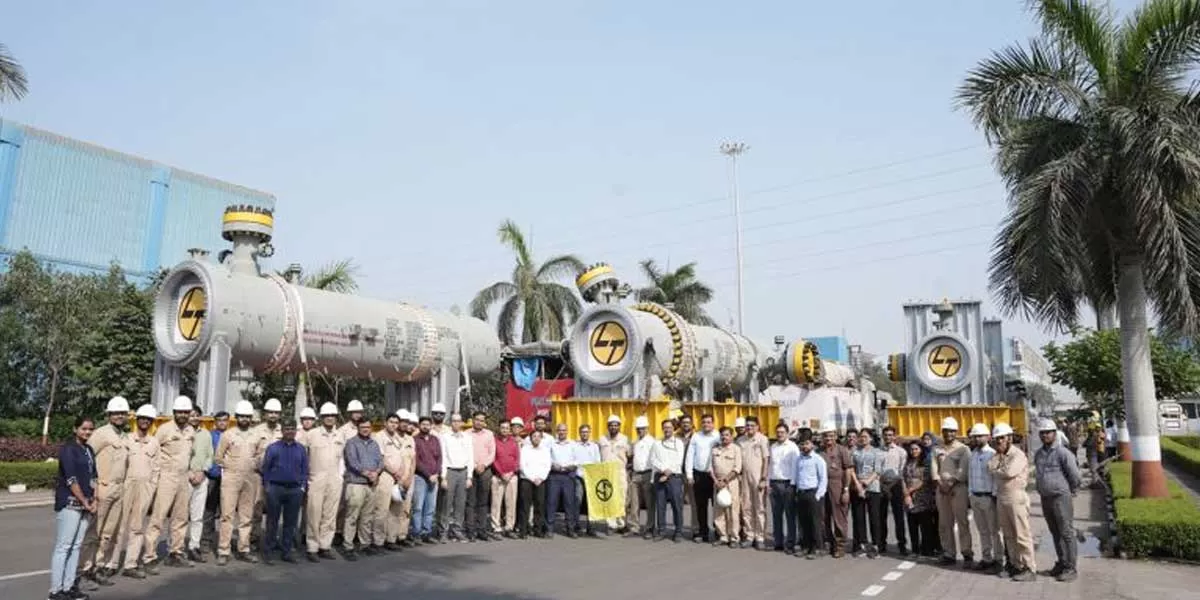 L&T Heavy Ships Seven Screw Plug Heat Exchangers for TOYO India