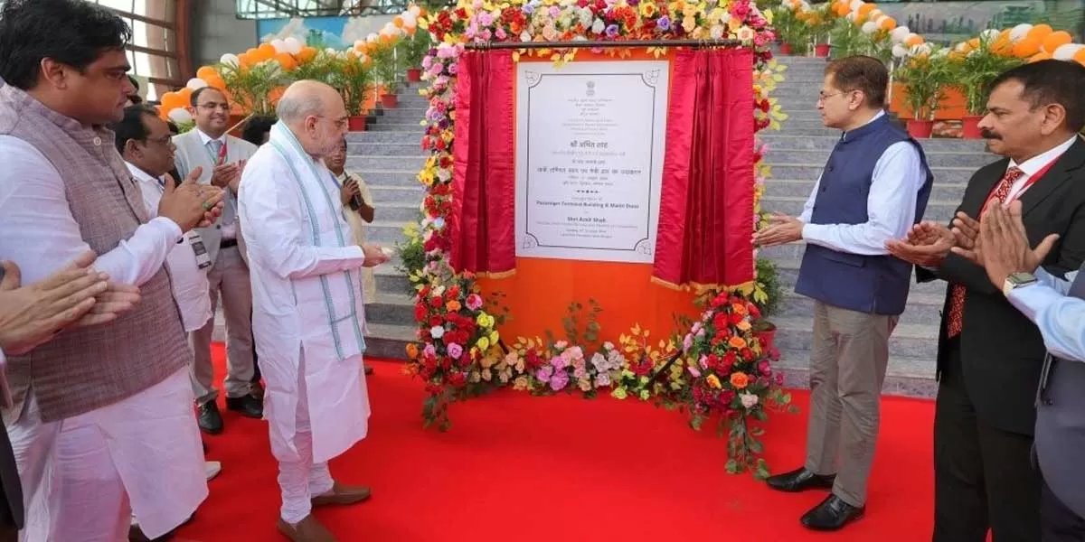 Amit Shah inaugurates Maitri Dwar and passenger terminal