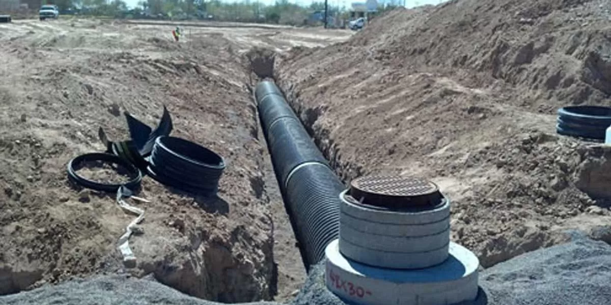 Sewage pipeline placed 6m beneath creek