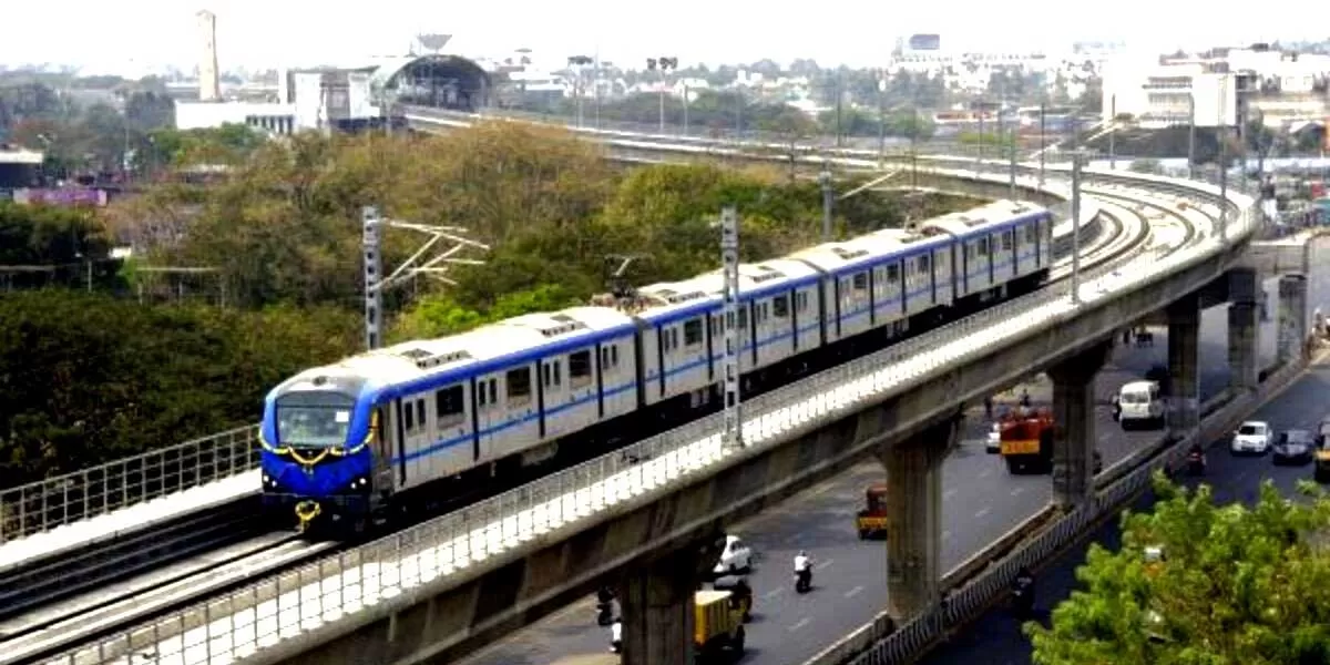 Chennai Metro Reaches 90 Lakh Monthly Riders