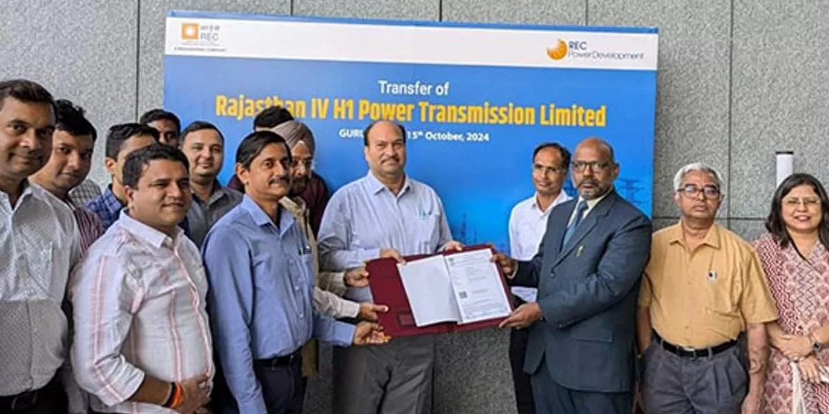 RECPDCL Transfers Rajasthan SPV to PGCIL