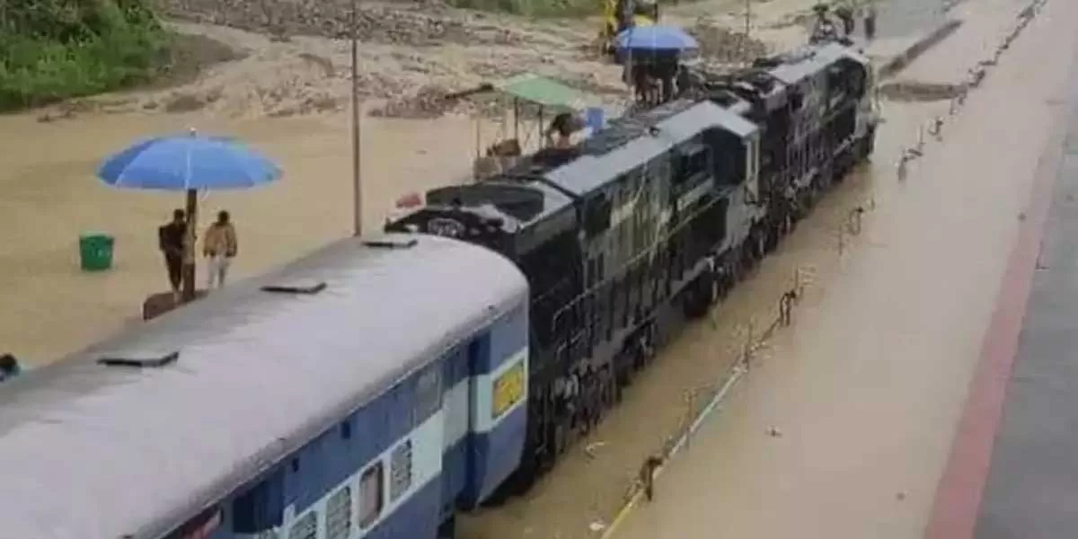 Submerged railway tracks disrupt connectivity in the north-east