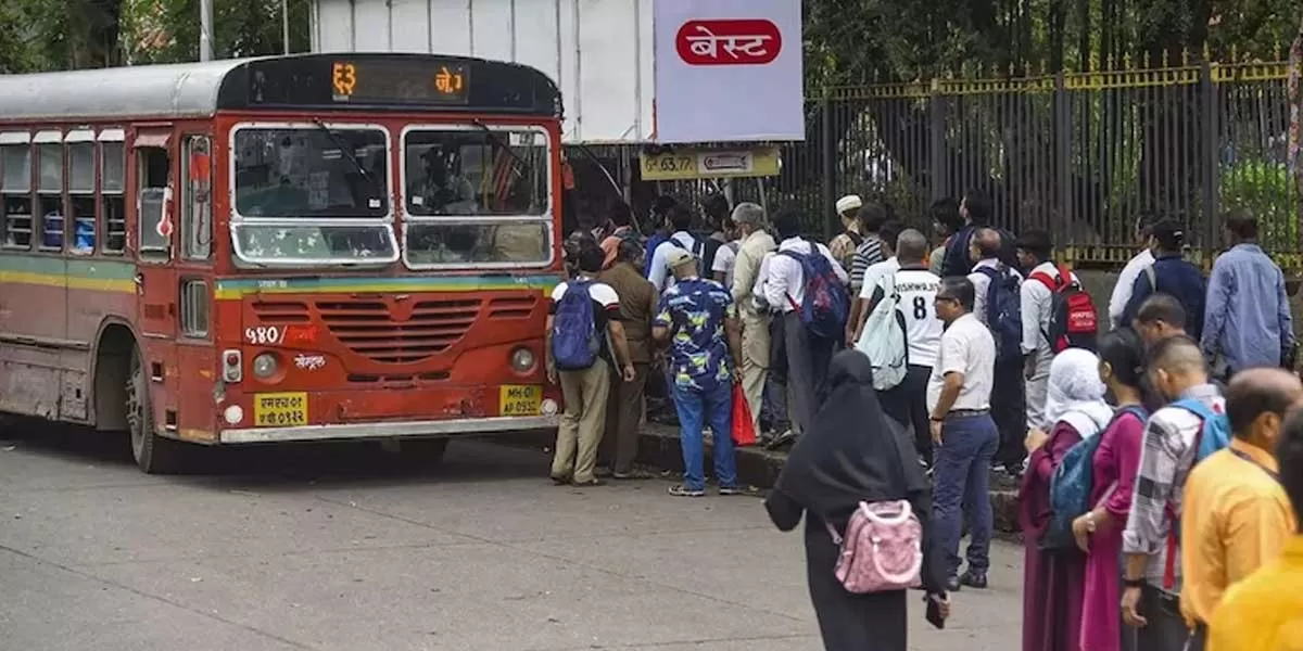 BEST Wet Lease Bus Staff Go On Flash Strike In Mumbai